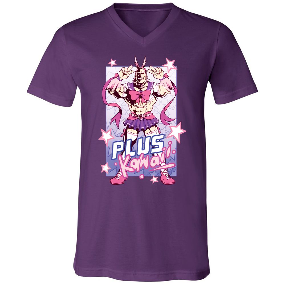 Unisex V-Neck T-Shirt - UUR5YS5W - Team Purple - 9