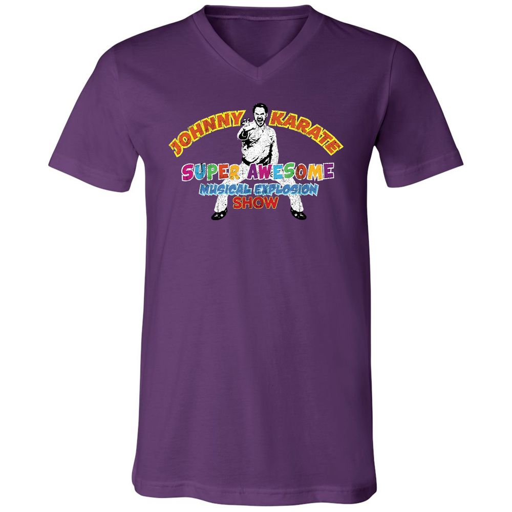 Unisex V-Neck T-Shirt - TYRMN8X3 - Team Purple - 9
