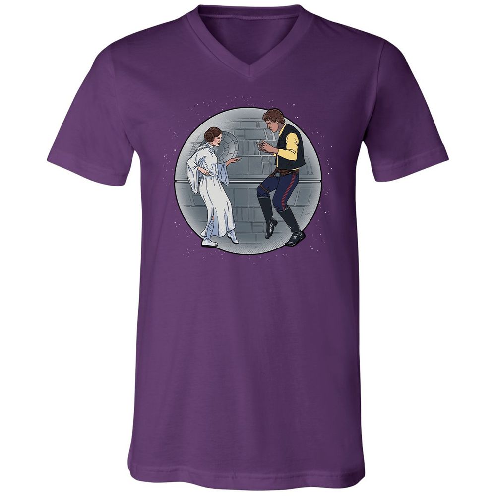 Unisex V-Neck T-Shirt - S5BBF5TG - Team Purple - 9