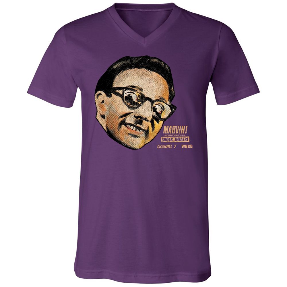 Unisex V-Neck T-Shirt - 1SDGPUSP - Team Purple - 9