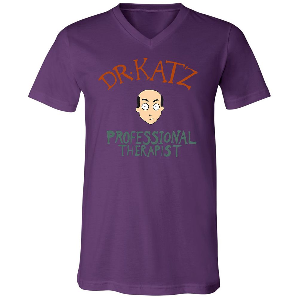 Unisex V-Neck T-Shirt - FSL9F9YQ - Team Purple - 9