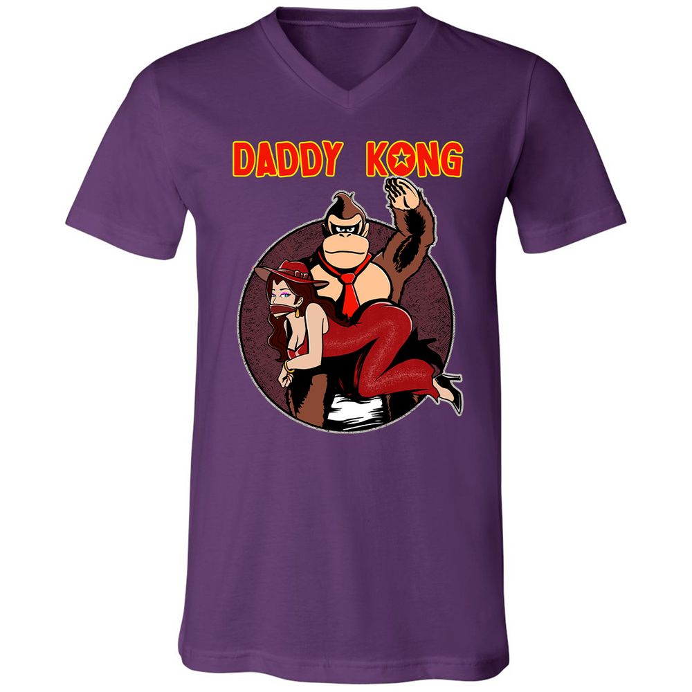 Unisex V-Neck T-Shirt - PCUTUZKW - Team Purple - 9