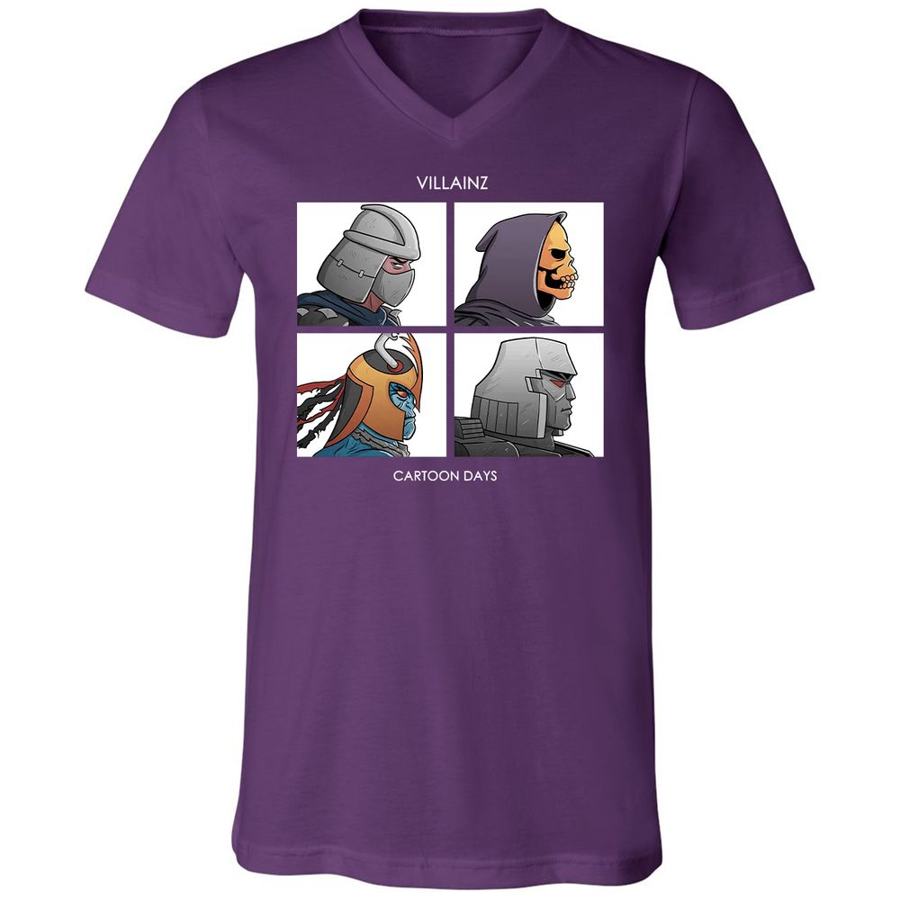 Unisex V-Neck T-Shirt - XN38YZCR - Team Purple - 9