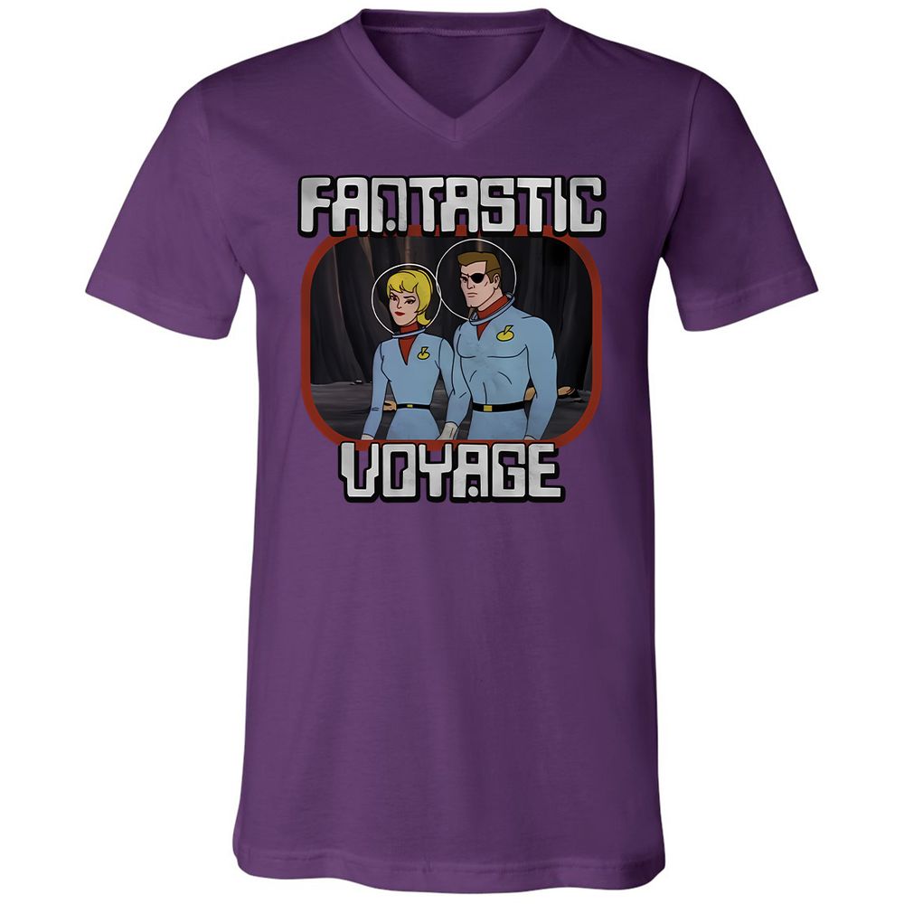 Unisex V-Neck T-Shirt - NTZK2V2J - Team Purple - 9