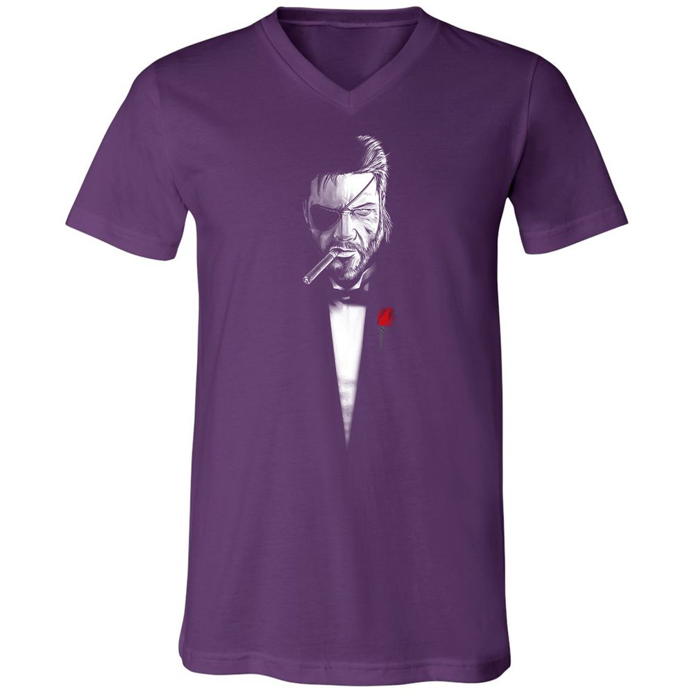 Unisex V-Neck T-Shirt - YM87UFVR - Team Purple - 9