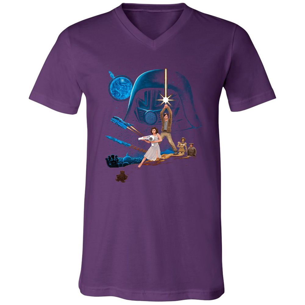 Unisex V-Neck T-Shirt - VY6YZ6CN - Team Purple - 9