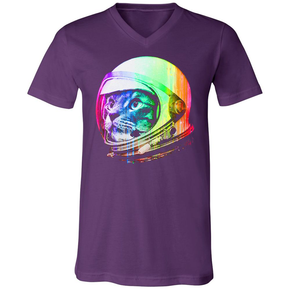 Unisex V-Neck T-Shirt - UNQN5PGW - Team Purple - 9