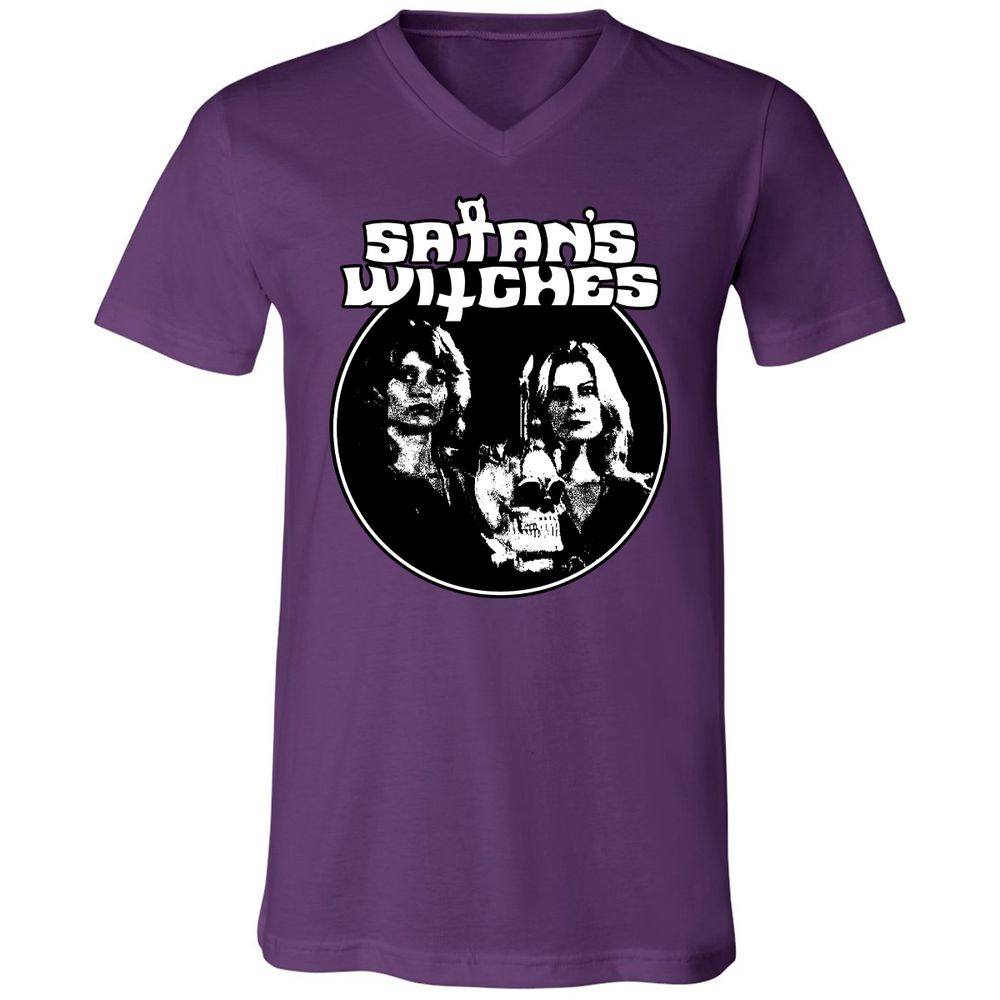 Unisex V-Neck T-Shirt - ZT5M5KW8 - Team Purple - 9