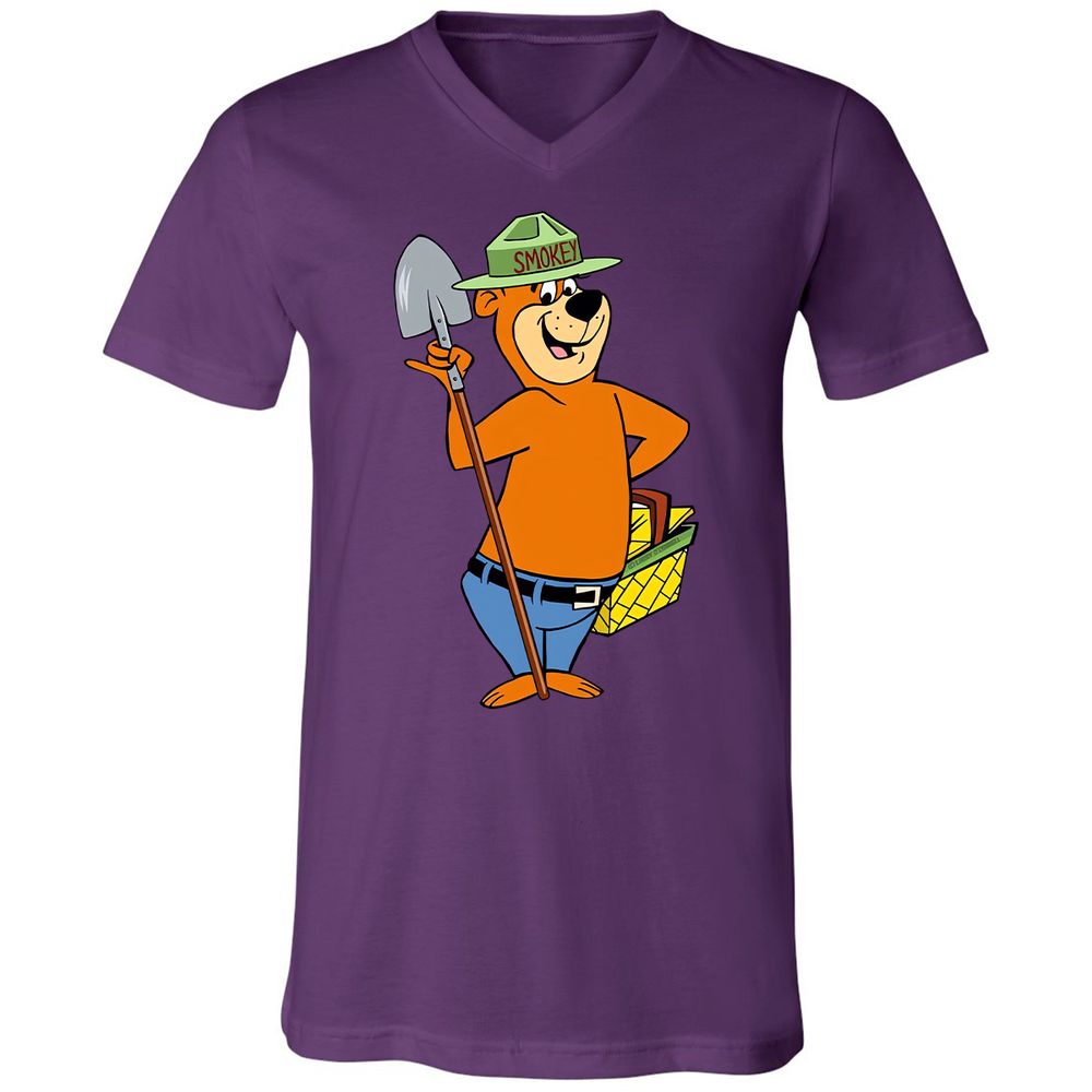Unisex V-Neck T-Shirt - YSTRPZ4H - Team Purple - 9