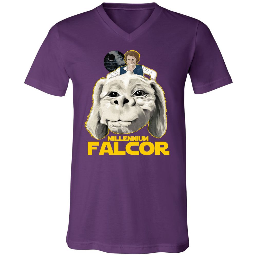 Unisex V-Neck T-Shirt - JA3L4G44 - Team Purple - 9