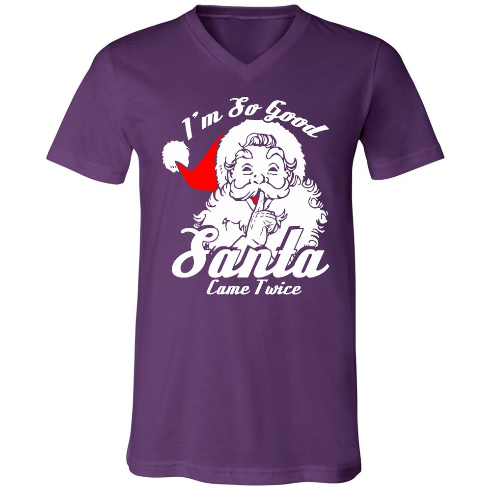 Unisex V-Neck T-Shirt - FV1PBM8E - Team Purple - 9