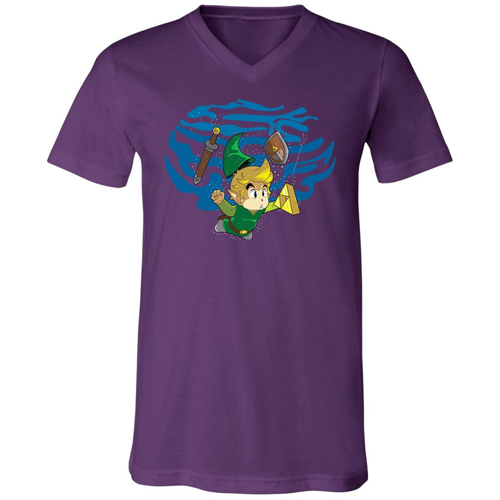 Unisex V-Neck T-Shirt - TWEKVJS2 - Team Purple - 9
