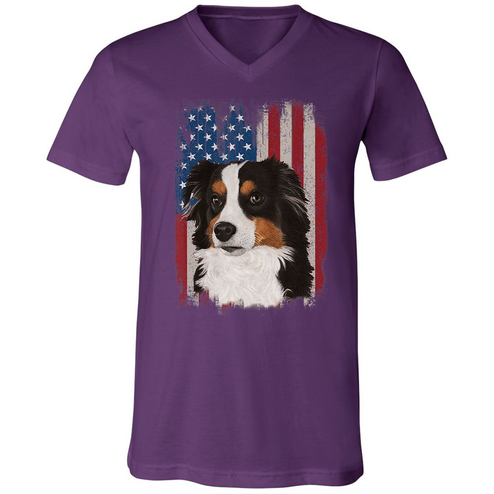 Unisex V-Neck T-Shirt - 1FRJDT65 - Team Purple - 9