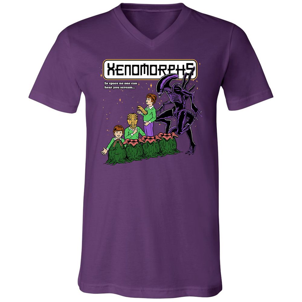 Unisex V-Neck T-Shirt - YP5ZAR22 - Team Purple - 9