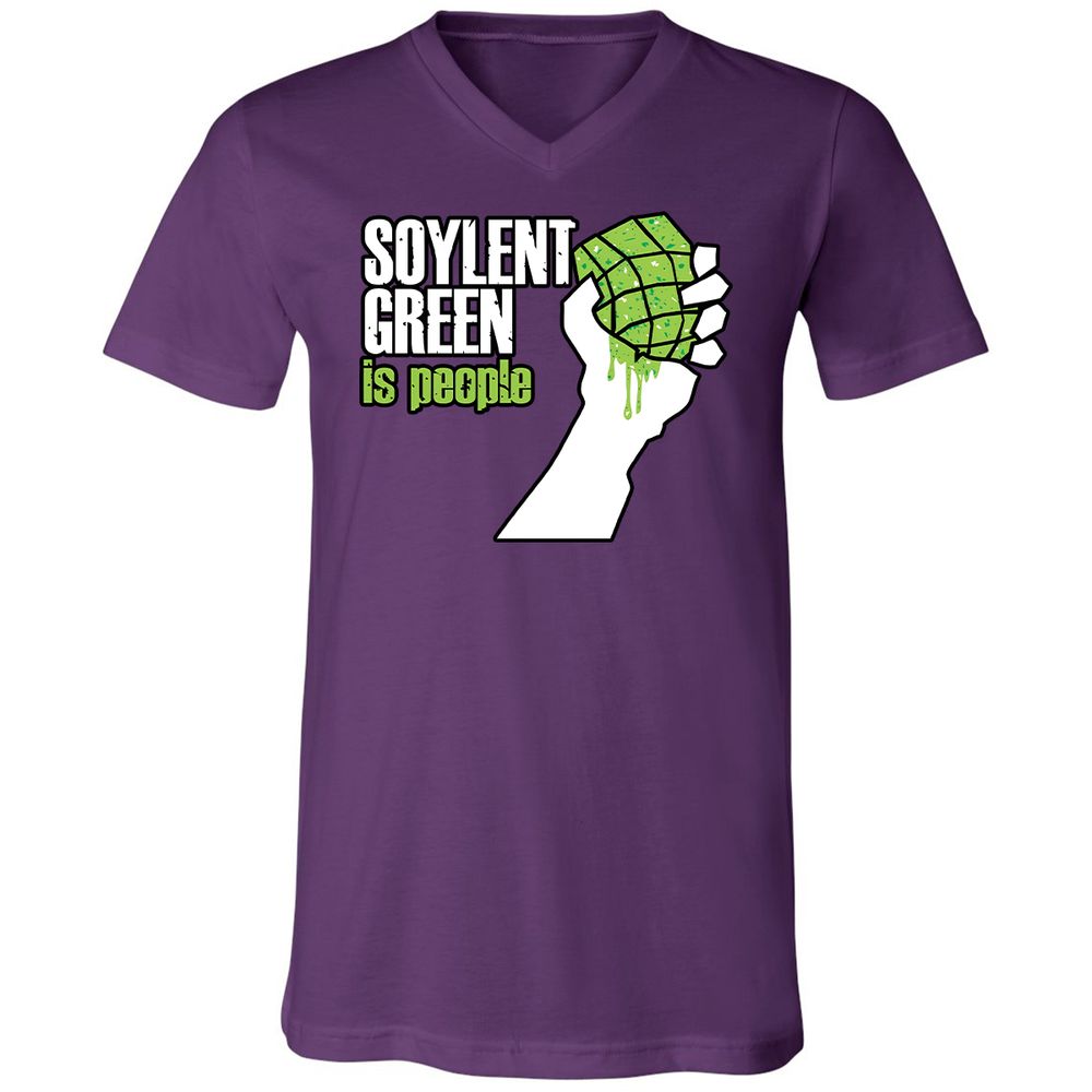 Unisex V-Neck T-Shirt - NYA7ZXCX - Team Purple - 9
