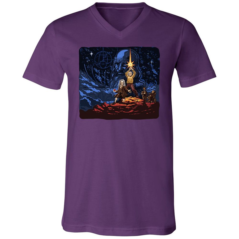 Unisex V-Neck T-Shirt - 6PPSGCJH - Team Purple - 9