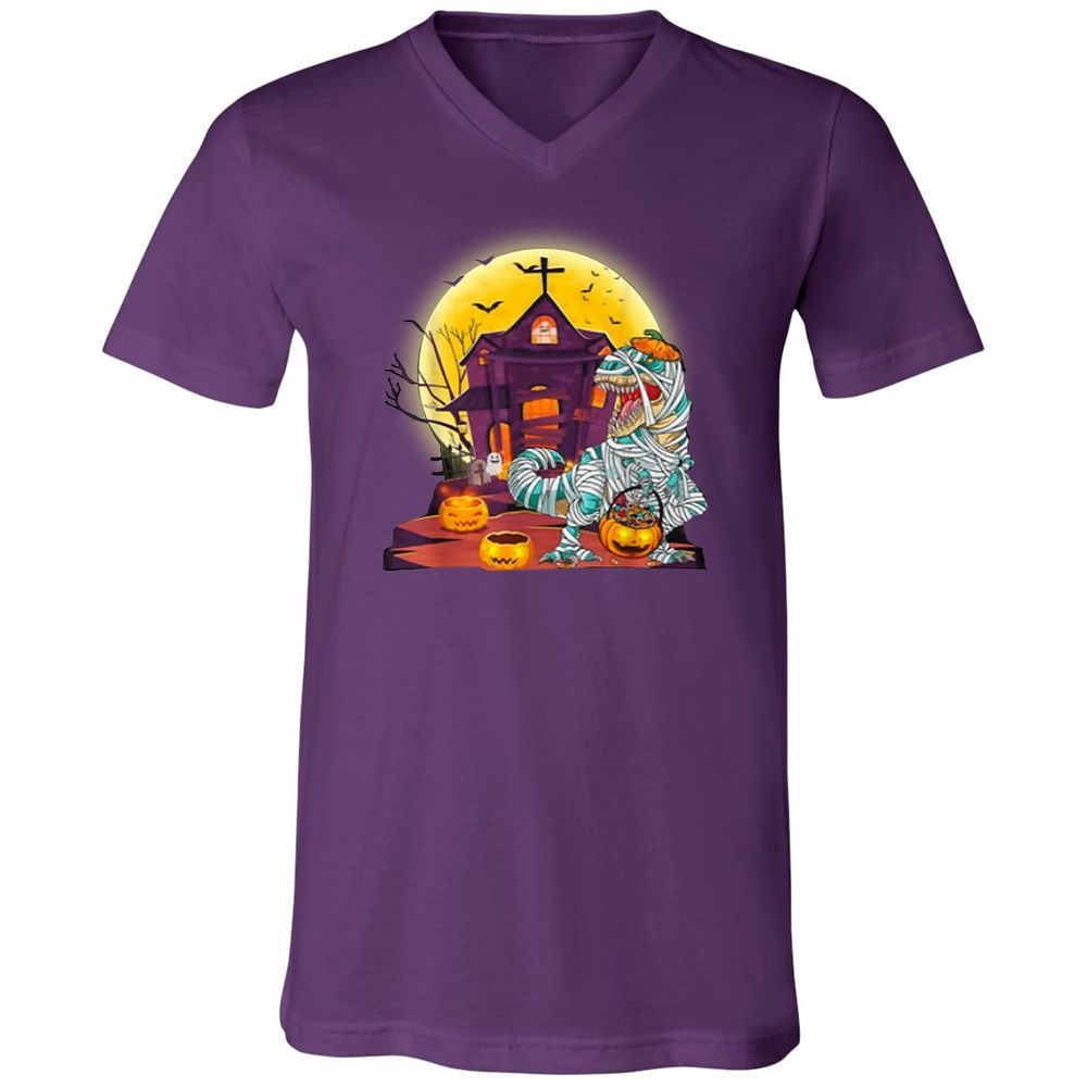 Unisex V-Neck T-Shirt - NPT1J34M - Team Purple - 9