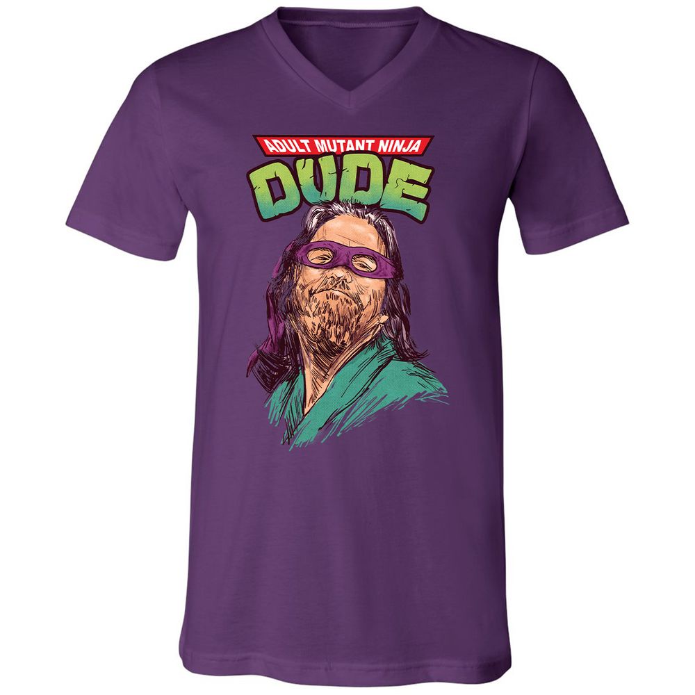 Unisex V-Neck T-Shirt - 48NJGR5U - Team Purple - 9