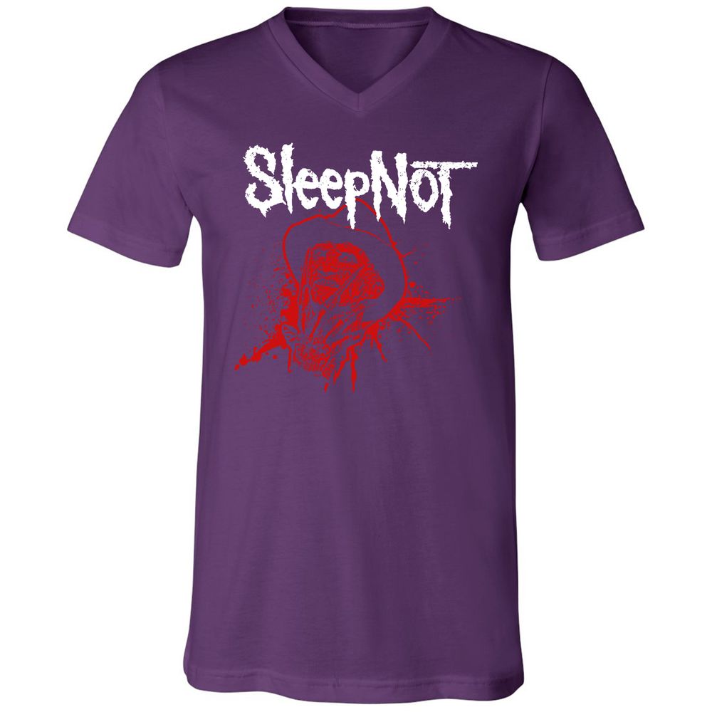 Unisex V-Neck T-Shirt - GKQ3V8GG - Team Purple - 9