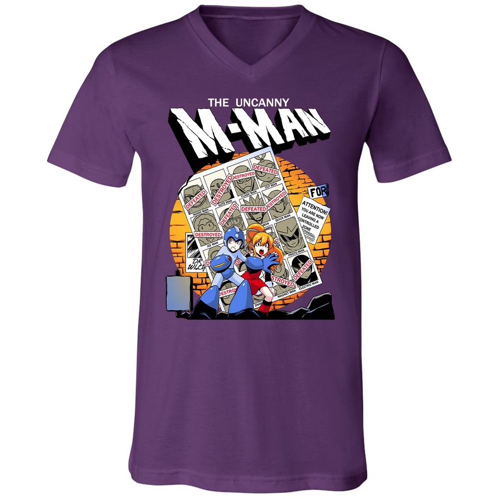 Unisex V-Neck T-Shirt - CC57RJ6V - Team Purple - 9