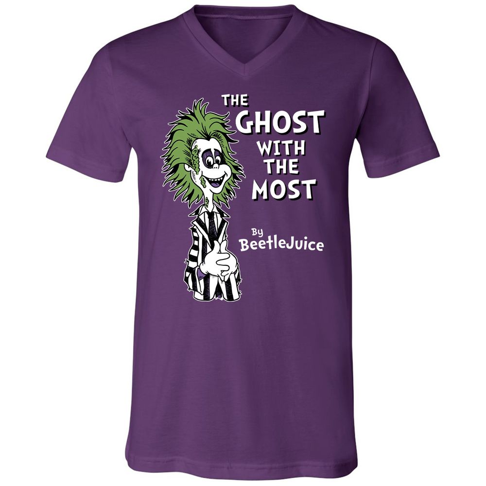 Unisex V-Neck T-Shirt - KJ3DHMXP - Team Purple - 9