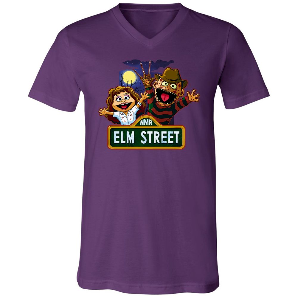 Unisex V-Neck T-Shirt - D4UBAMTY - Team Purple - 9