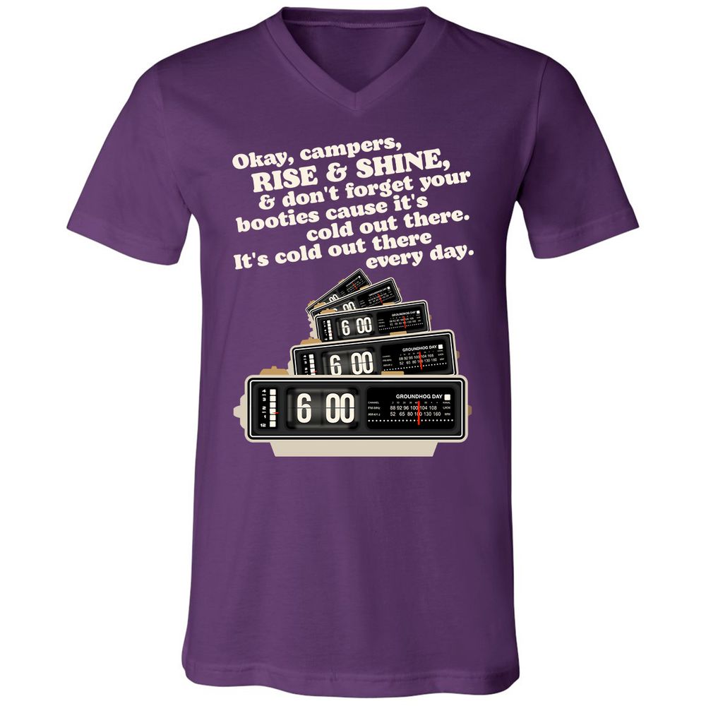 Unisex V-Neck T-Shirt - XYCEET35 - Team Purple - 9