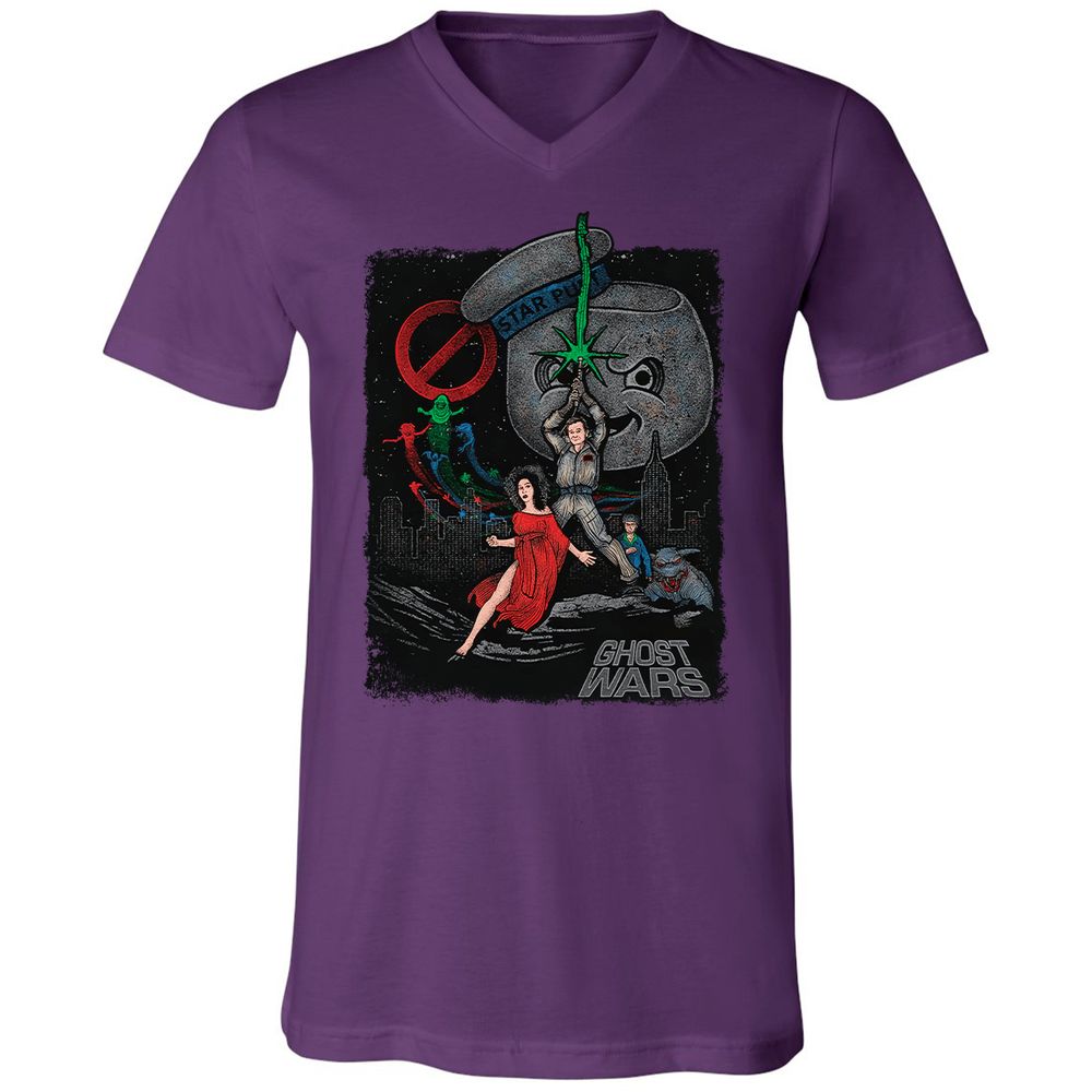Unisex V-Neck T-Shirt - D19SU9ZB - Team Purple - 9