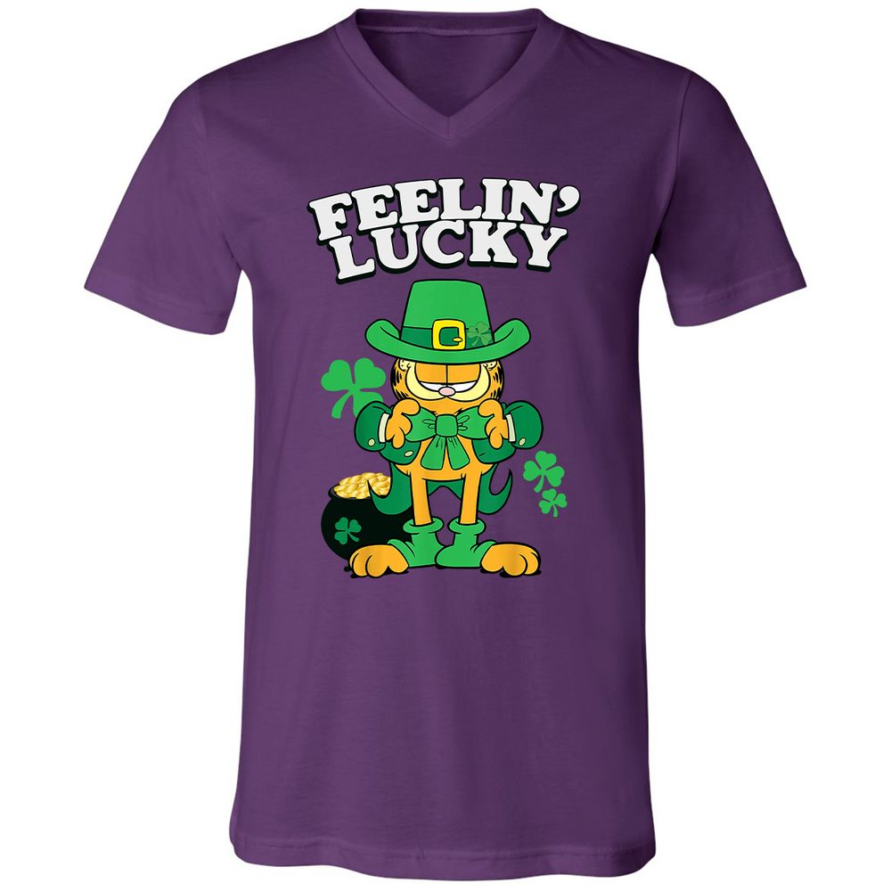 Unisex V-Neck T-Shirt - J1CLFBJ3 - Team Purple - 9