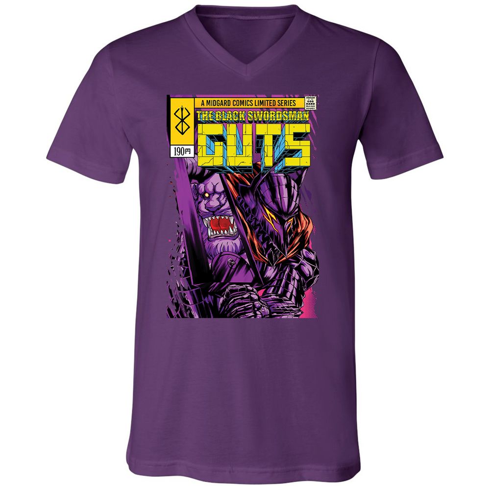 Unisex V-Neck T-Shirt - XUBMNVYS - Team Purple - 9