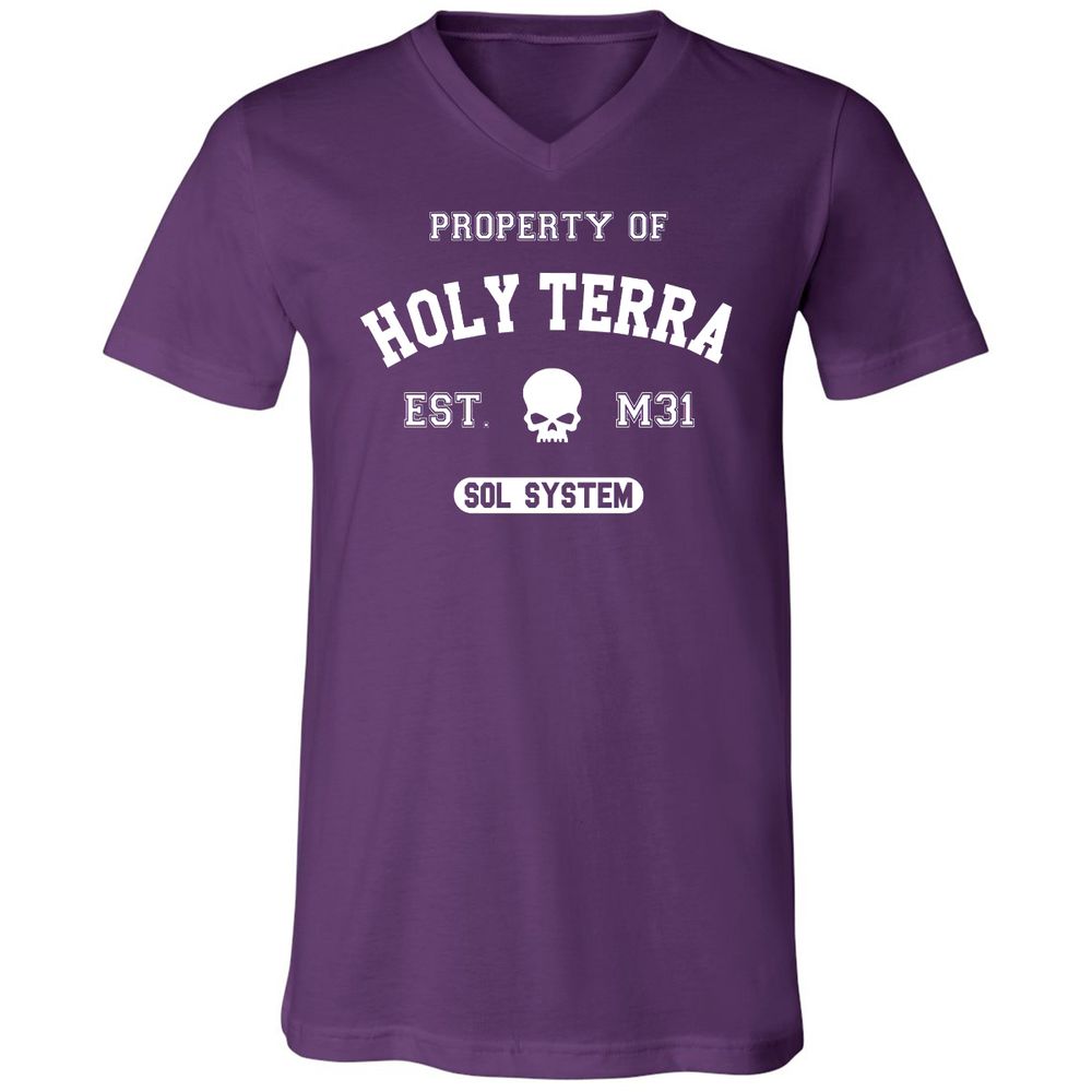 Unisex V-Neck T-Shirt - 9V971W3H - Team Purple - 9