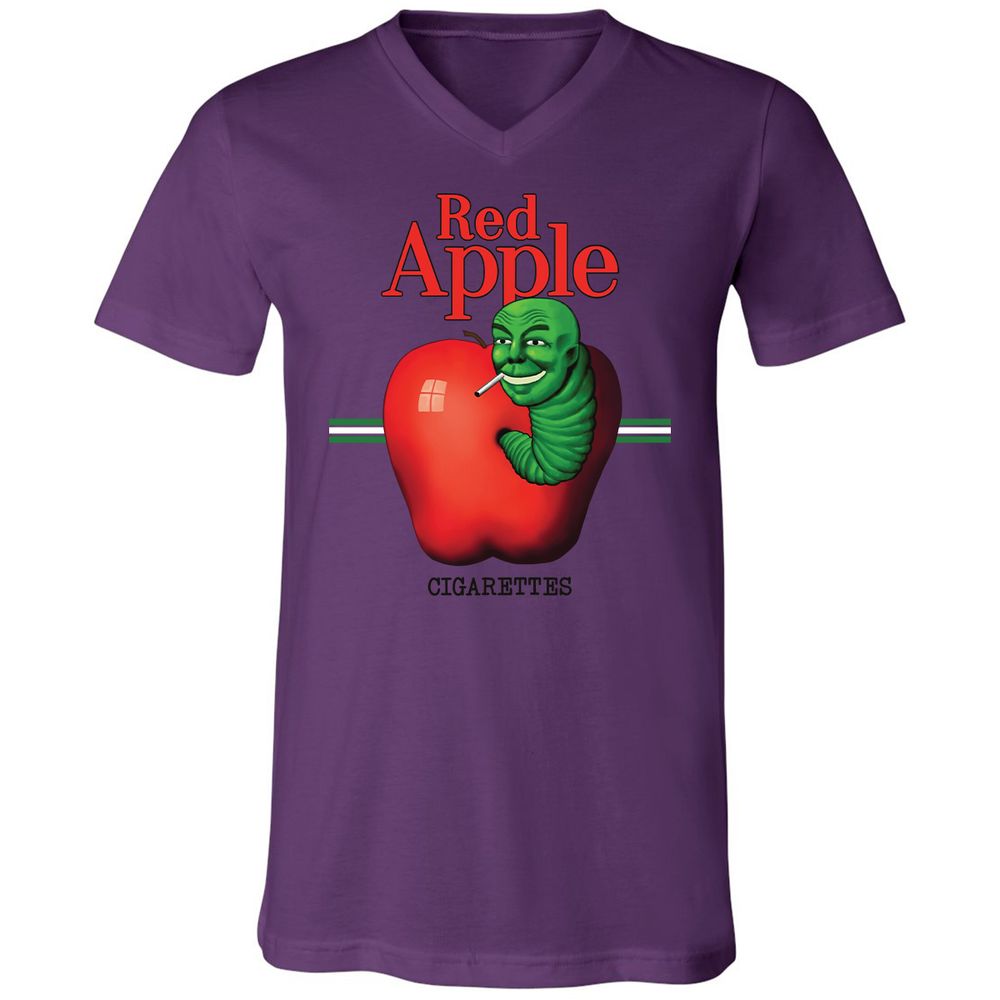 Unisex V-Neck T-Shirt - H1GKJLPJ - Team Purple - 9
