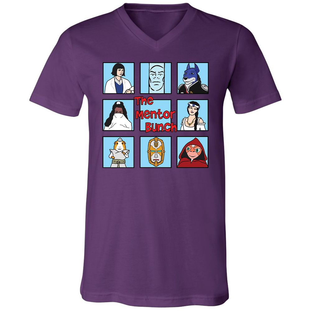 Unisex V-Neck T-Shirt - GMXKQ3HB - Team Purple - 9