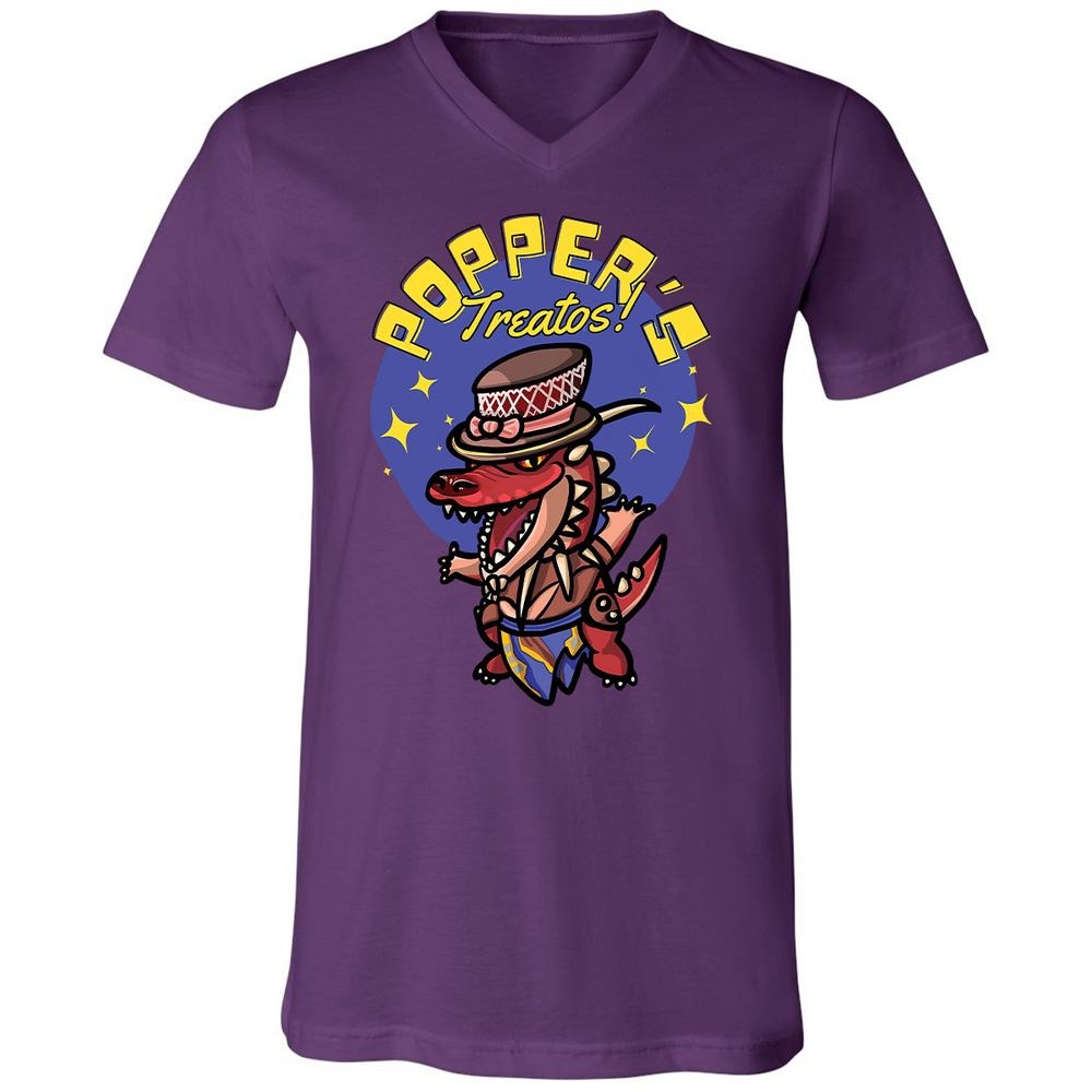Unisex V-Neck T-Shirt - KR6FB83B - Team Purple - 9