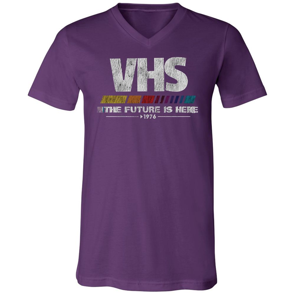 Unisex V-Neck T-Shirt - ZHBZ17W9 - Team Purple - 9