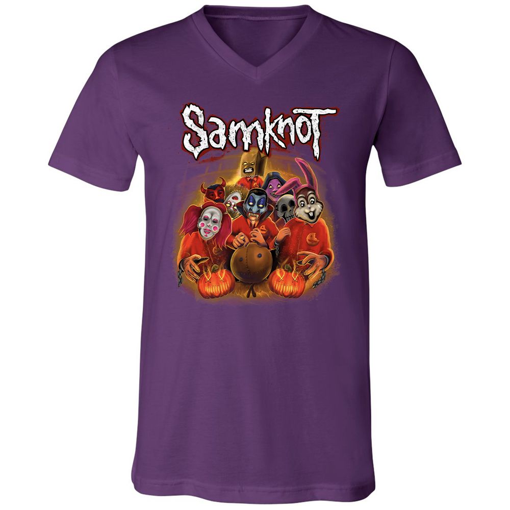 Unisex V-Neck T-Shirt - NR4DX82Q - Team Purple - 9