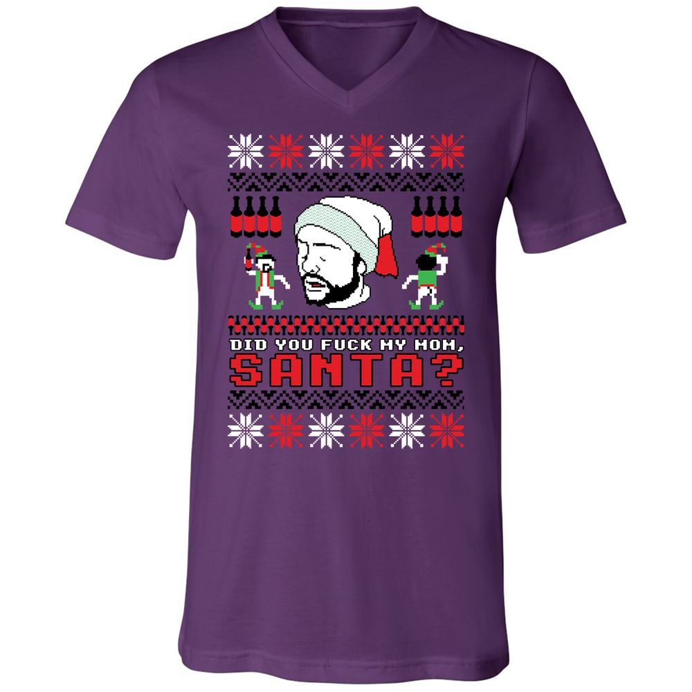 Unisex V-Neck T-Shirt - R85VS188 - Team Purple - 9