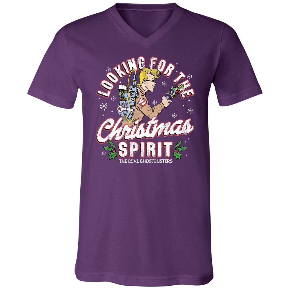 Unisex V-Neck T-Shirt - NBBQM2MS - Team Purple - 9