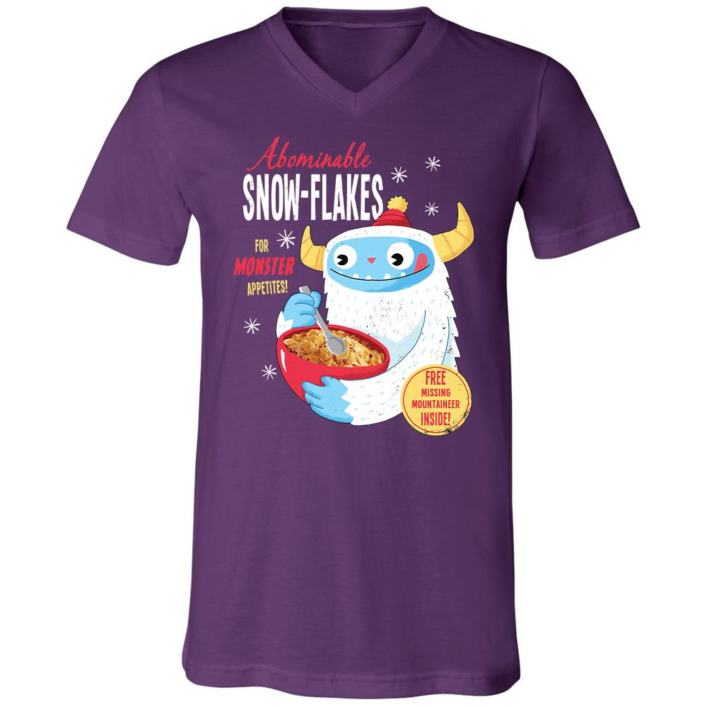Unisex V-Neck T-Shirt - 8PPRHABS - Team Purple - 9