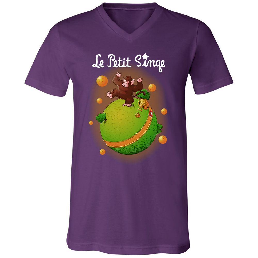 Unisex V-Neck T-Shirt - 8P8RS4TM - Team Purple - 9