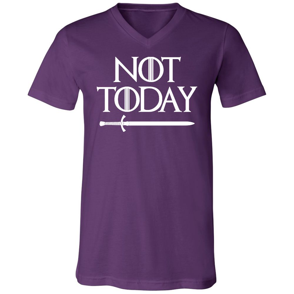 Unisex V-Neck T-Shirt - 6VK8F97Y - Team Purple - 9