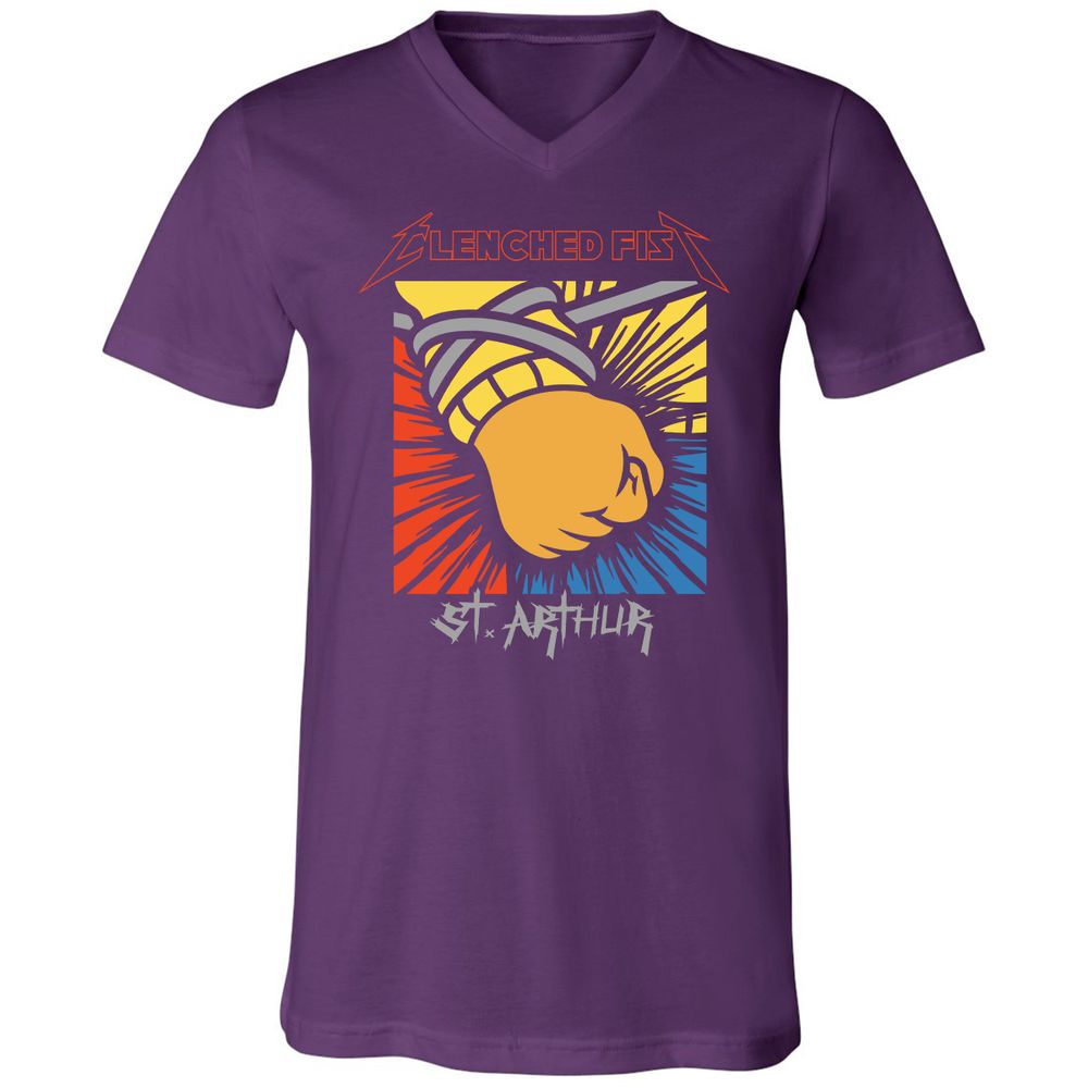 Unisex V-Neck T-Shirt - 697Y12L8 - Team Purple - 9