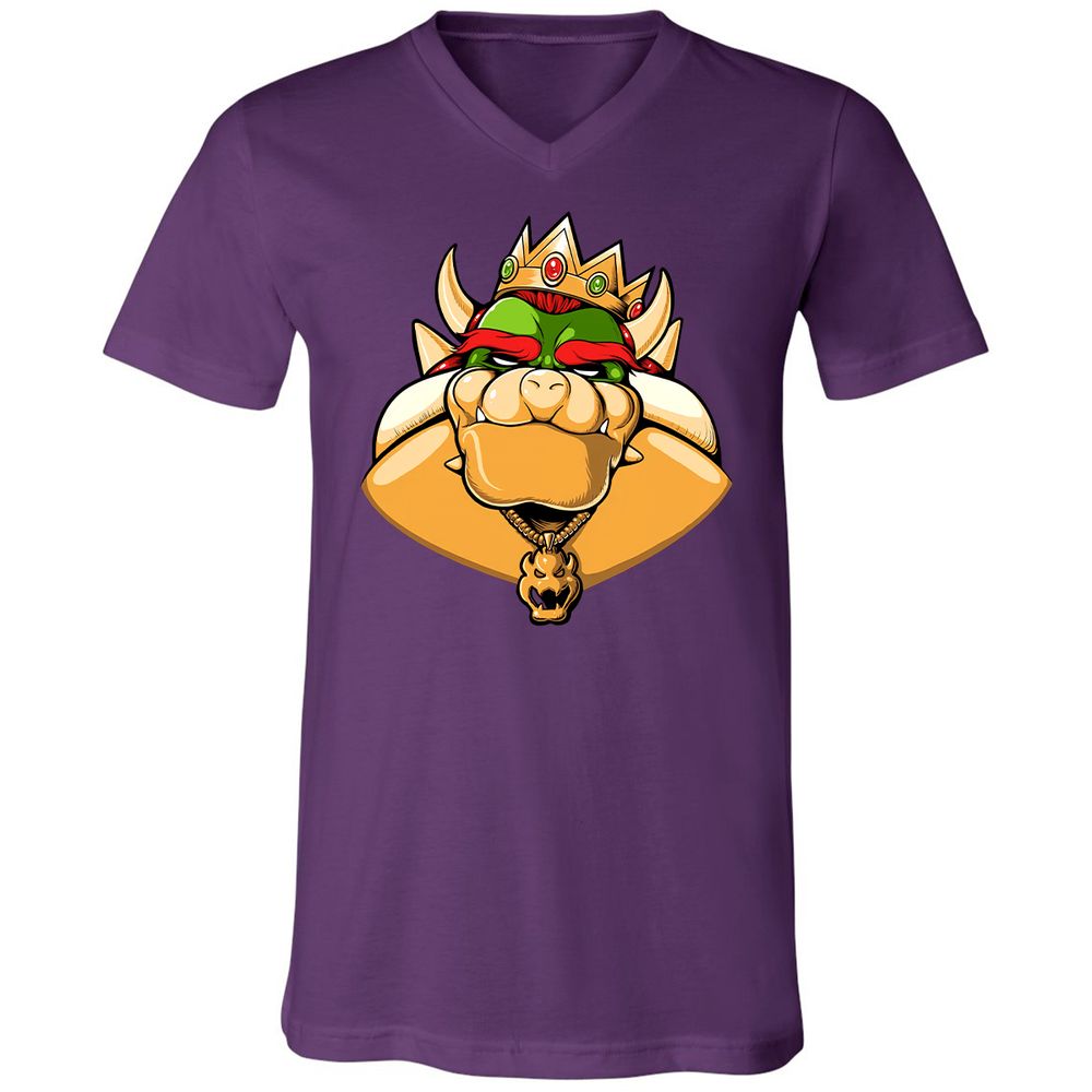 Unisex V-Neck T-Shirt - 4B3V2FG3 - Team Purple - 9