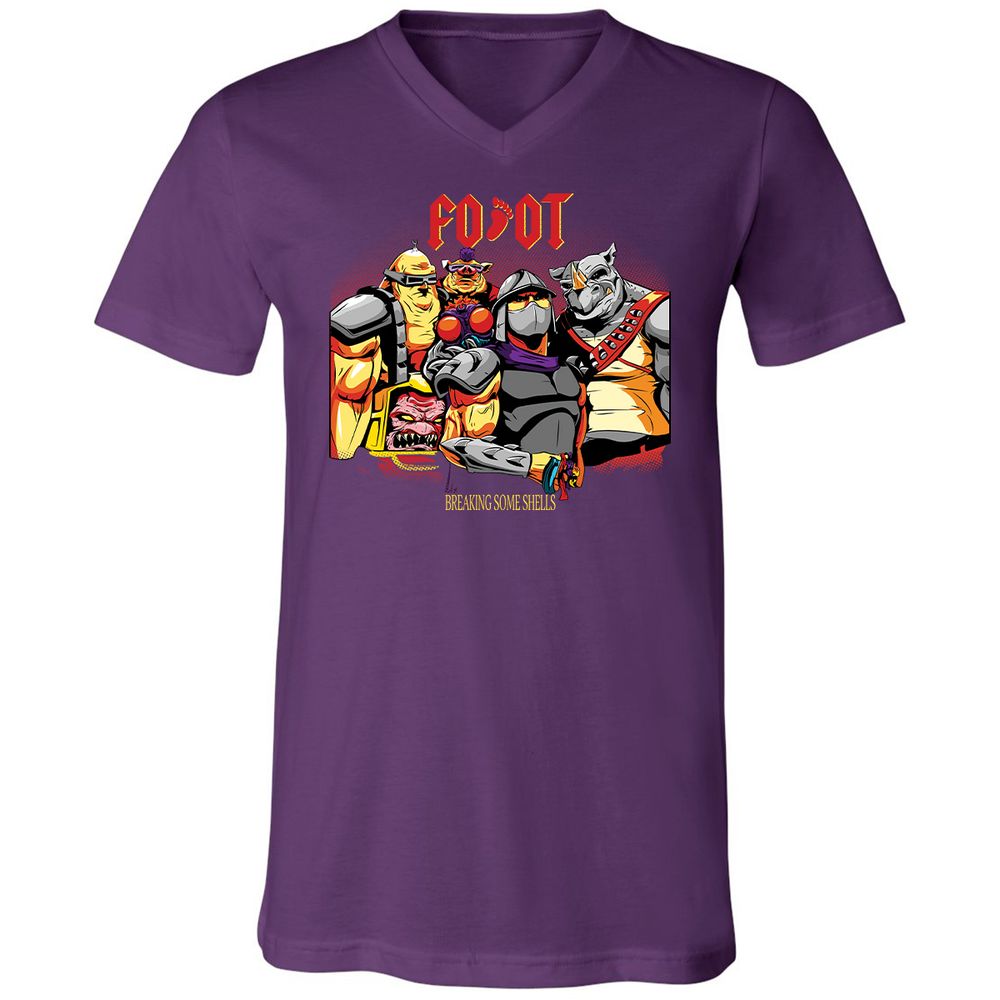 Unisex V-Neck T-Shirt - S697GV2C - Team Purple - 9