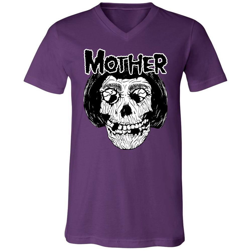 Unisex V-Neck T-Shirt - RAUZJQY5 - Team Purple - 9