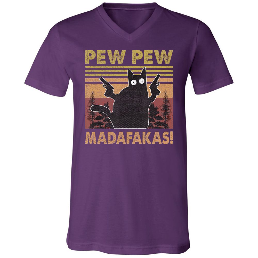 Unisex V-Neck T-Shirt - DM5L7SKW - Team Purple - 9