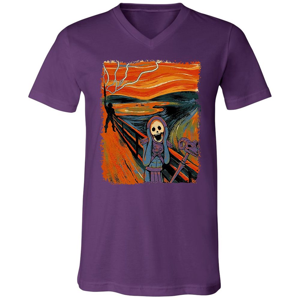 Unisex V-Neck T-Shirt - VSHACUC5 - Team Purple - 9