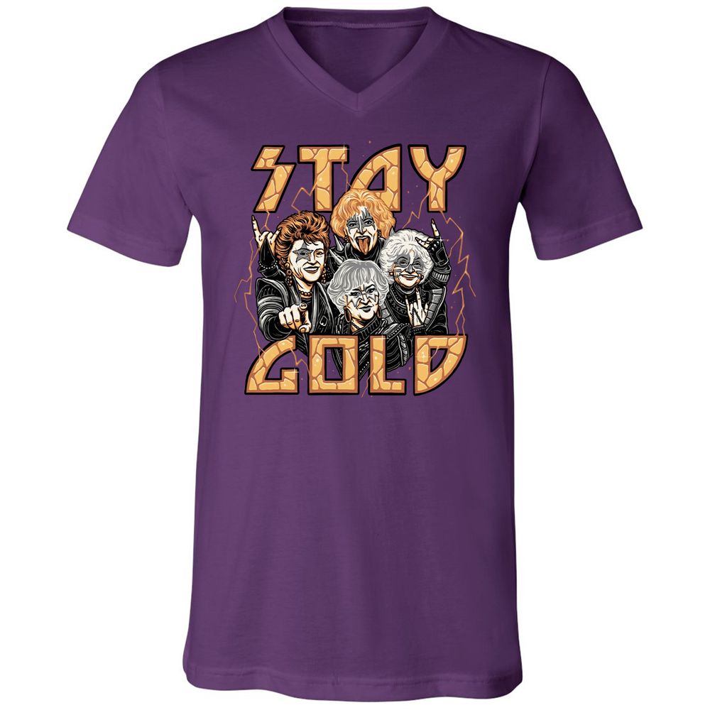 Unisex V-Neck T-Shirt - KMKCEUR7 - Team Purple - 9
