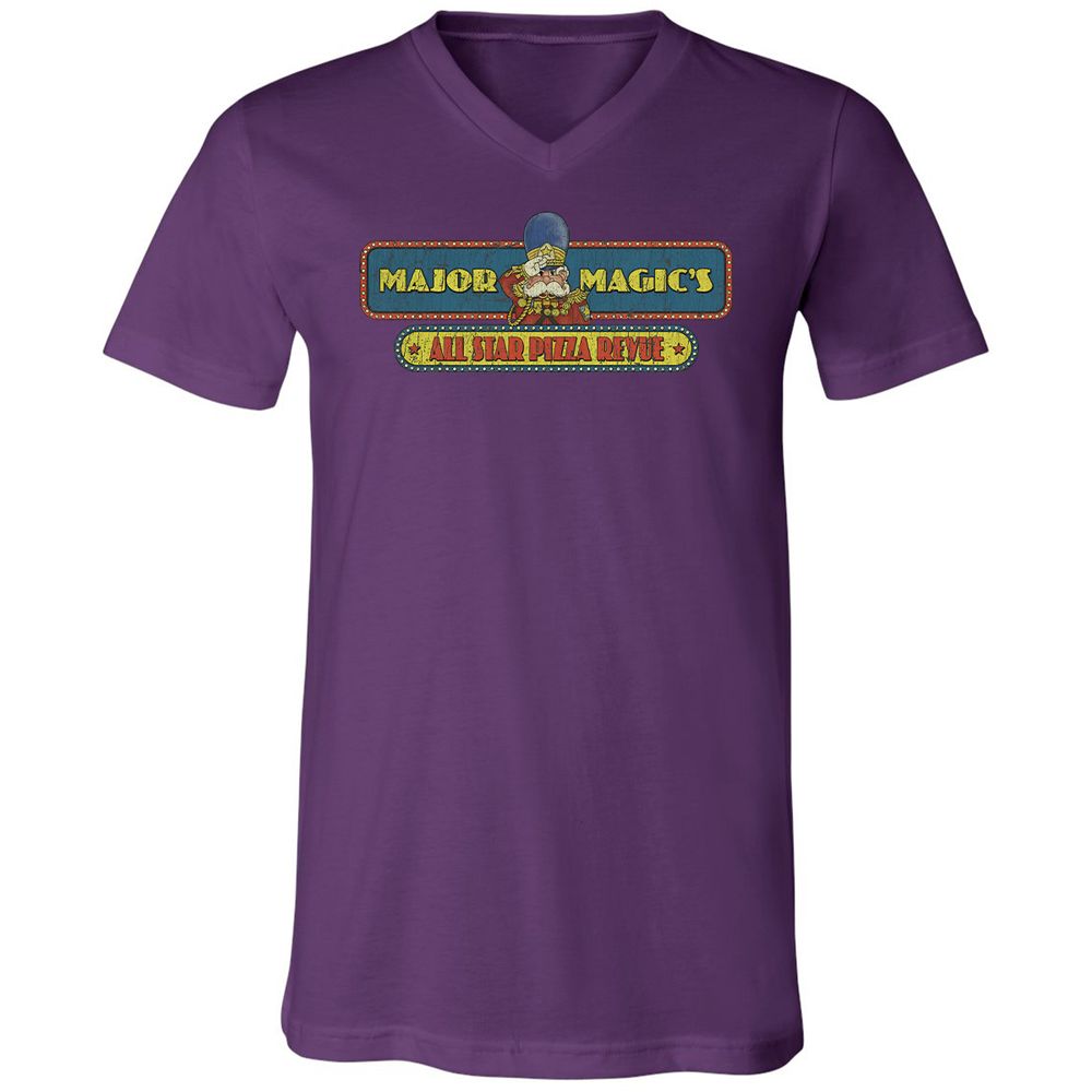 Unisex V-Neck T-Shirt - GCH9EYST - Team Purple - 9