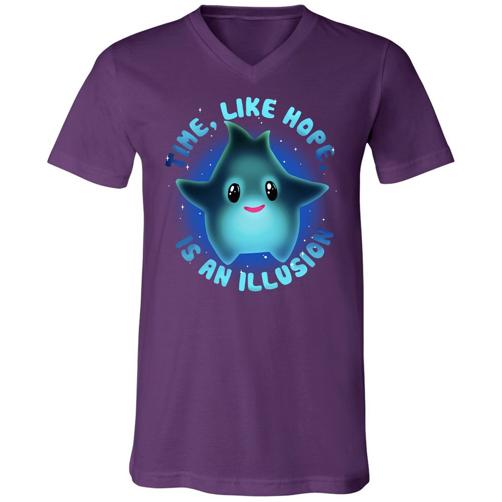 Unisex V-Neck T-Shirt - 86VDM62S - Team Purple - 9